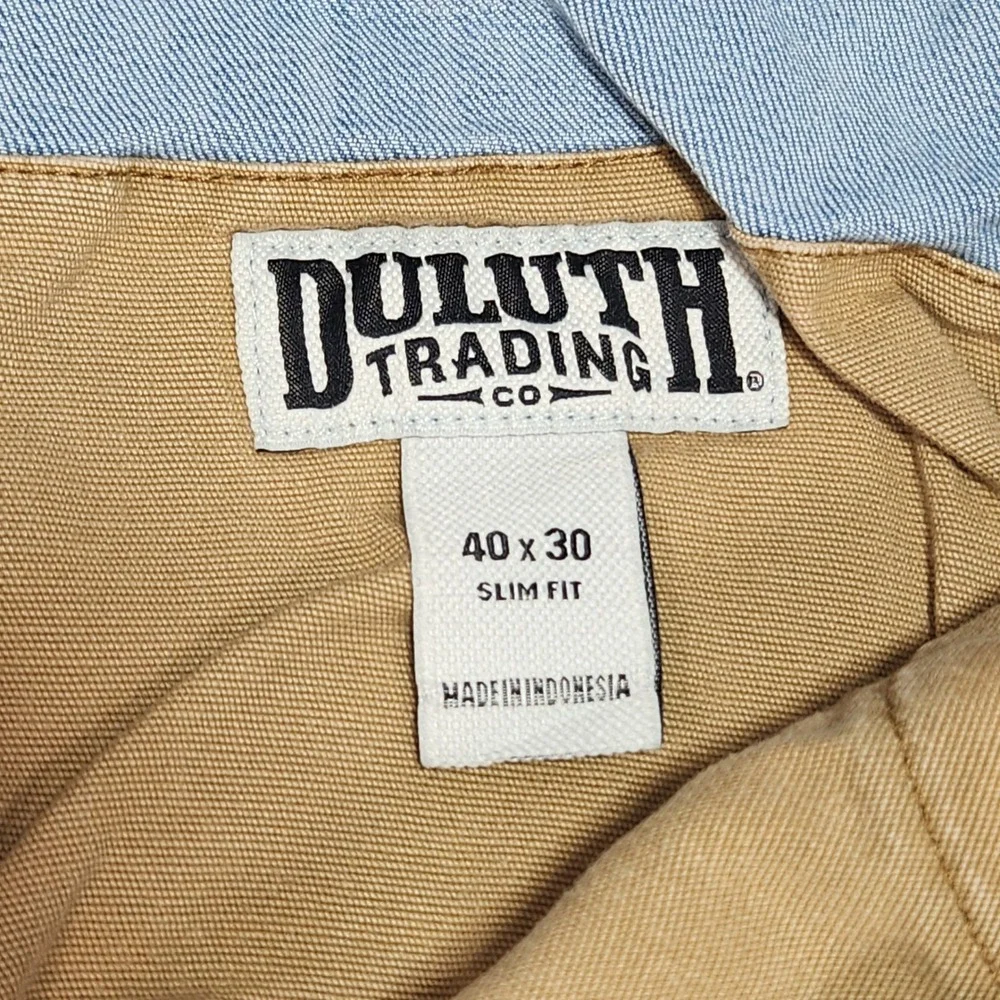 Duluth Trading Co Mens Ballroom Doubleflex Slim Fit Light Wash Jeans 40x30